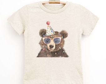 Party Animal Birthday Shirt, Bear Cub Birthday Shirt, Zoo Birthday, Wild Animals Birthday Party, Wild 1st Birthday Shirt, Party Animal Kids