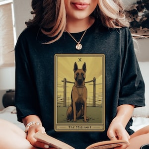 Belgian Malinois Shirt, Belgian Malinois Mom Gift, Belgian Malinois Tarot Card Shirt, Gift For Belgian Malinois Mom,Belgian Malinois T Shirt