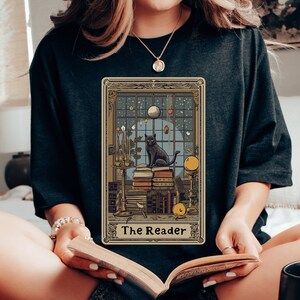 Book Lovers Gift, Bookish Shirt, Bookworm, Book Worm Gift, Dark Academia, Cat Mom Gift For Her, Gift For Friend, Booktok Gift, Reading Shirt