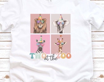 Two At The Zoo Birthday Shirt, Safari Birthday Shirt, Zoo Birthday Shirt, Lion Toddler Shirt, Wild Birthday Shirt, Safari Party,2nd Birthday