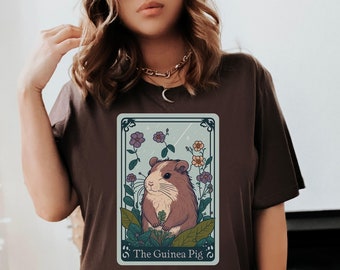 Guinea Pig, Guinea Pig Shirt, Cottagecore Shirt, Guinea Pig Gift, Cottagecore Top, Guinea Pig T Shirt, Tarot Card Shirt, Guinea Pig Gift