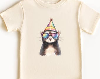 Ferret Birthday Shirt, Ferret, Ferret Party Theme Shirt, Ferret Toddler Shirt, Ferret Youth Shirt, Ferret Birthday Gift, Ferret Birthday
