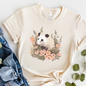 Opossum Shirt, Possum Shirt, Funny Opossum Shirt, Possum Gifts, Cottagecore, Funny Shirts For Women, Trashcore Shirt, Wildflower Opossum