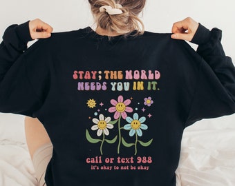 Mental Health Matters Sweatshirt, Women Inspirational Sweatshirt, Mental Health Sweatshirt, Anxiety Sweatshirt, Recreational Therapy Sweater