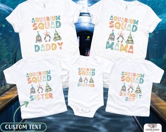 Aquarium Squad Shirt, Aquarium Birthday Party Shirts, Matching Family Birthday Shirts, Marine Animals Birthday Decoarations Shirt Gift