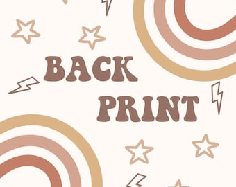Back Print - UPGRADE