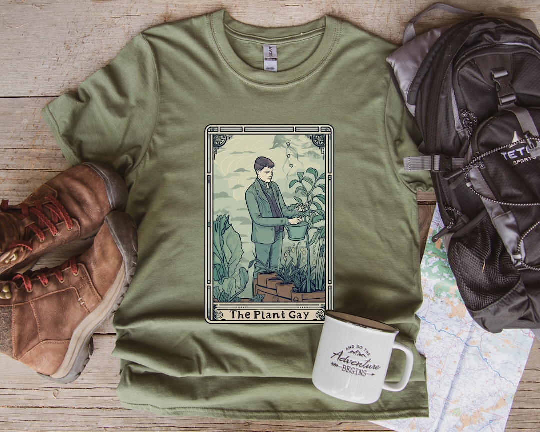 Plant Gay Shirt, Funny LGBT Shirt, Gift for Gay Friend, Plant Tarot
