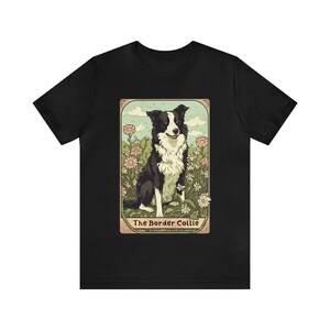 Border Collie Shirt, Border Collie Tarot Card Shirt, Border Collie Gift, Border Collie Birthday Gift, Border Collie Mama Shirt,Border Collie Black