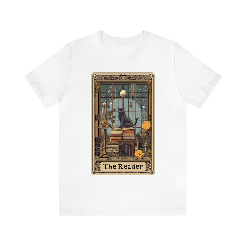 Book Lovers Gift, Bookish Shirt, Bookworm, Book Worm Gift, Dark Academia, Cat Mom Gift For Her, Gift For Friend, Booktok Gift, Reading Shirt White