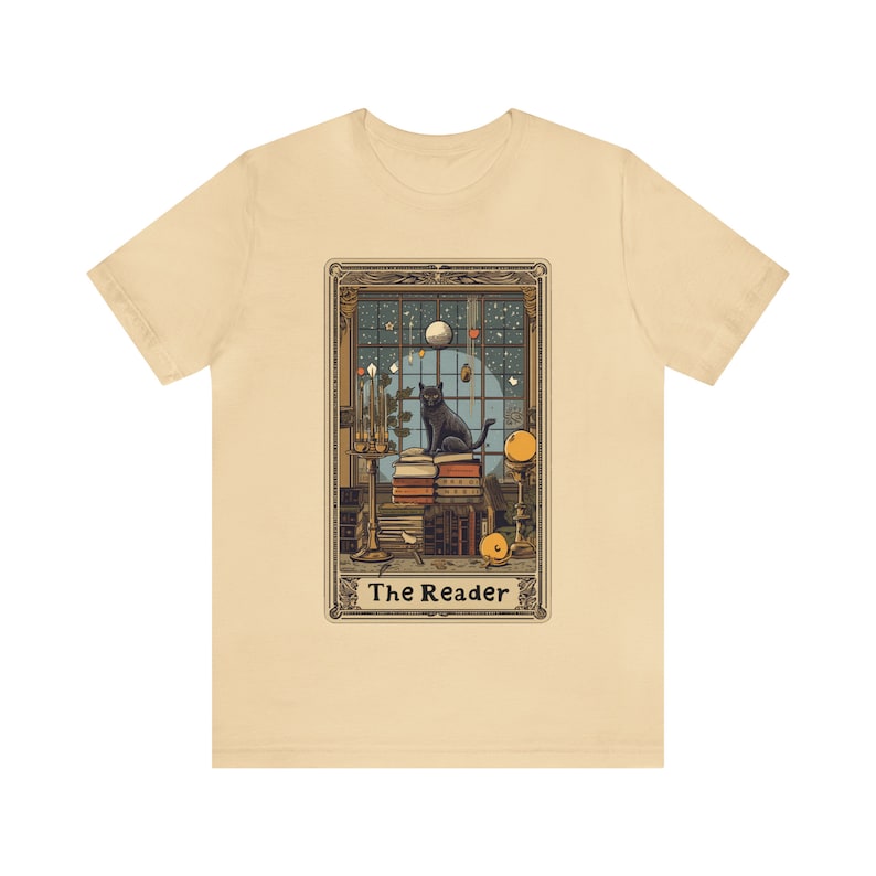 Book Lovers Gift, Bookish Shirt, Bookworm, Book Worm Gift, Dark Academia, Cat Mom Gift For Her, Gift For Friend, Booktok Gift, Reading Shirt Soft Cream