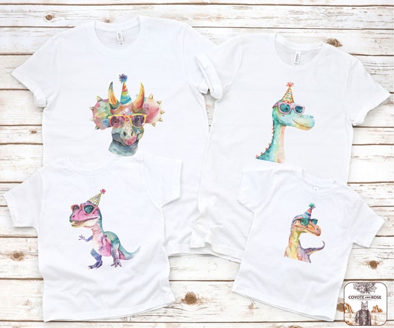 Dinosaur Theme First Birthday Shirts, Family Matching Jurassic Birthday T-Shirt, Dinosaur 1st Birthday, Dinosaur Theme Party Family Shirts