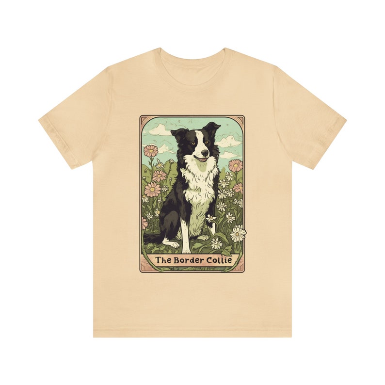 Border Collie Shirt, Border Collie Tarot Card Shirt, Border Collie Gift, Border Collie Birthday Gift, Border Collie Mama Shirt,Border Collie Soft Cream