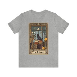 Book Lovers Gift, Bookish Shirt, Bookworm, Book Worm Gift, Dark Academia, Cat Mom Gift For Her, Gift For Friend, Booktok Gift, Reading Shirt Athletic Heather