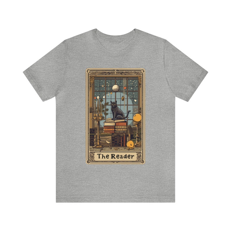 Book Lovers Gift, Bookish Shirt, Bookworm, Book Worm Gift, Dark Academia, Cat Mom Gift For Her, Gift For Friend, Booktok Gift, Reading Shirt Athletic Heather