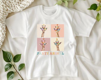 Giraffe Birthday Shirt, Safari Birthday Shirt, Zoo Birthday Shirt, Giraffe Toddler Shirt, Wild Birthday Shirt, Safari Party, Giraffe Shirt
