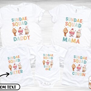 Family Ice Cream Birthday Shirts, Mom Dad Bro Sis Family Ice Cream Birthday Shirts, Matching Ice Cream Birthday Shirts, Girls Birthday Shirt