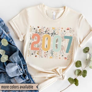 18th Birthday Shirt, Vintage 2007 Shirt, 18th Birthday Gift For Women, 18th Birthday Gift For Men, 18th Birthday Friend, 18th Birthday Woman