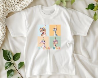 Three-Rex Birthday Shirt, Dinosaur Birthday Shirt, 3rd Birthday Shirt, Dinosaur Toddler Shirt, Dinosaur Birthday Party, Dinosaur Three Rex