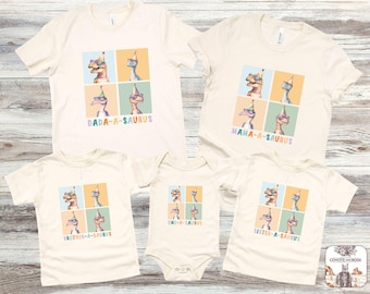 Dinosaur 1st Birthday Matching Family Shirts, 1st Birthday Shirt, One-A-Saurus Shirt, Dinosaur Birthday Tee, Birthday Boy Outfit, First Bday