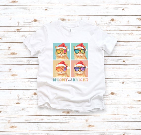 Cat Christmas, Christmas Cat Shirt, Orange Cat, Christmas Cat Gift, Cat Theme Party, Cat Christmas Sweatshirt, Christmas Cat Toddler Shirt