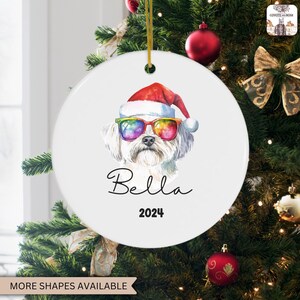 Christmas Ornament, Maltese Ornament, Maltese Christmas, Maltese Dog Gift, Personalized Maltese Ornament,Maltese Mom Gift,Maltese Decoration