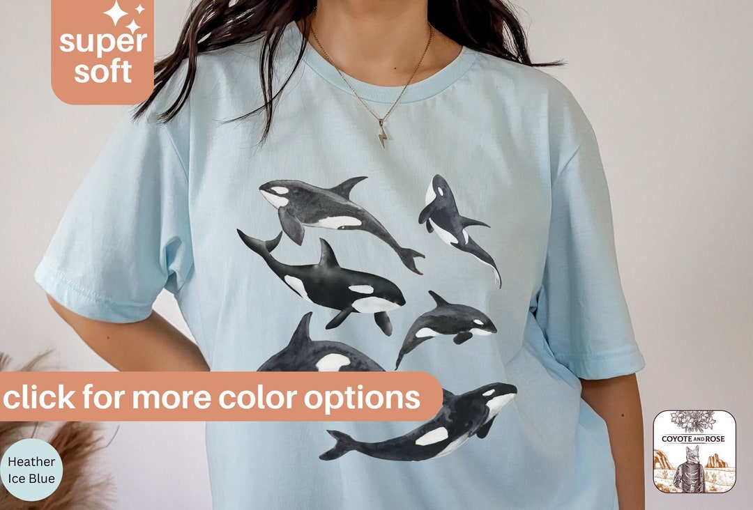 Orca T Shirt, Killer Whale Shirt, Ocean Conservation, Endangered