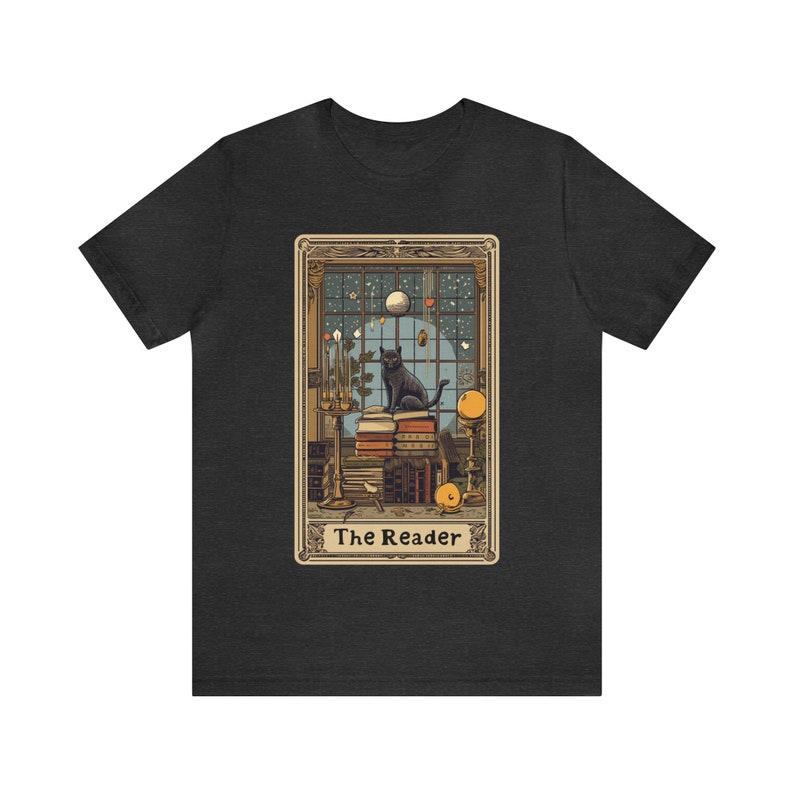 Book Lovers Gift, Bookish Shirt, Bookworm, Book Worm Gift, Dark Academia, Cat Mom Gift For Her, Gift For Friend, Booktok Gift, Reading Shirt Dark Grey Heather