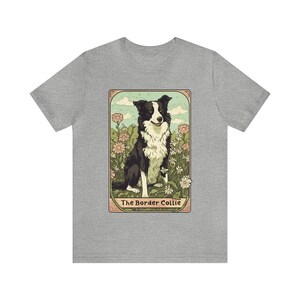 Border Collie Shirt, Border Collie Tarot Card Shirt, Border Collie Gift, Border Collie Birthday Gift, Border Collie Mama Shirt,Border Collie Athletic Heather