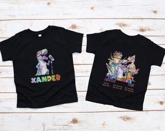 Dinosaur Birthday Shirts, Family Dinosaur Birthday T-Shirt, 3rd Birthday, Jurassic Theme Birthday, Dinosaur Band, Third Birthday Party Shirt