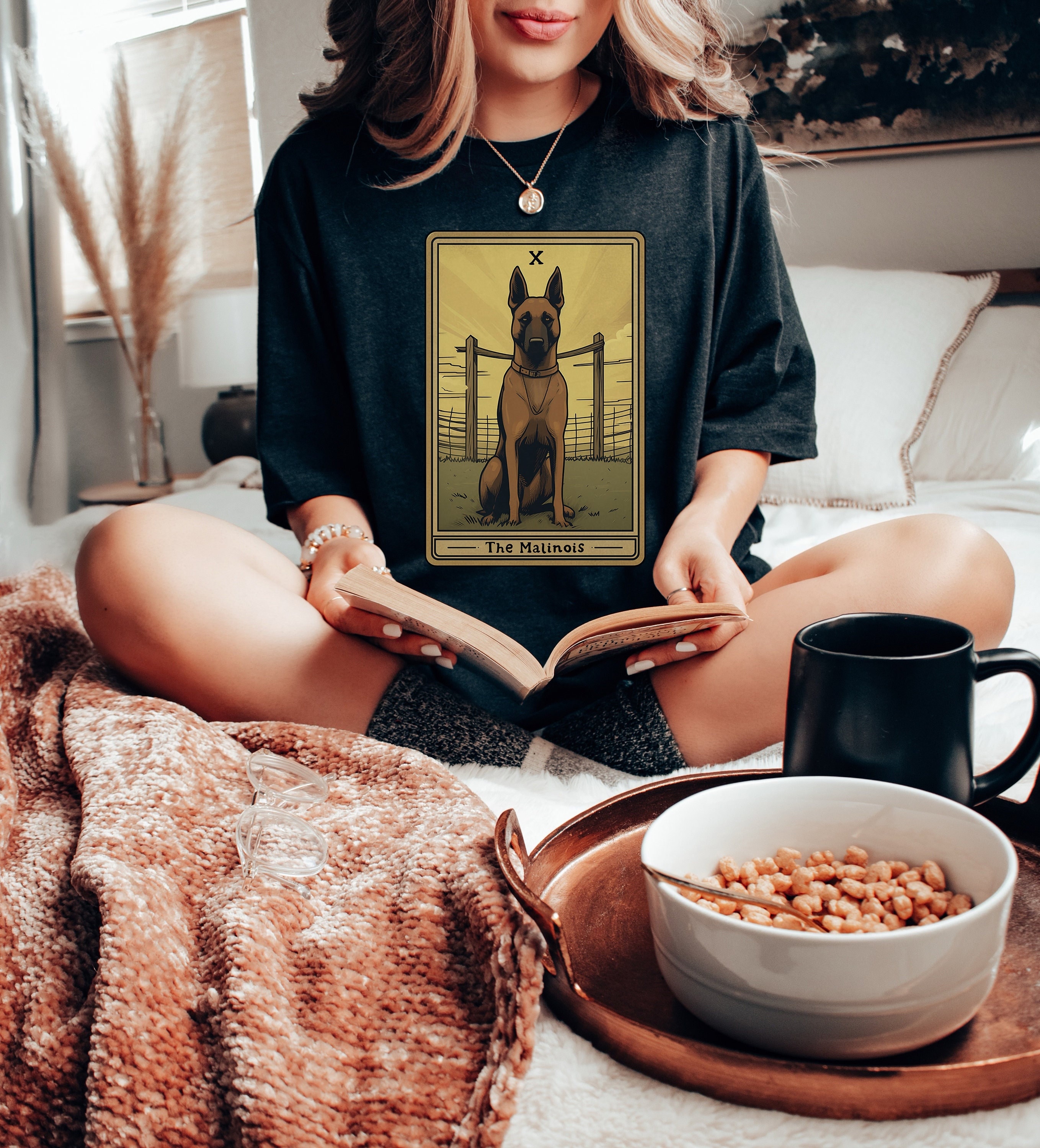 Belgian Malinois Shirt, Belgian Malinois Mom Gift, Belgian Malinois Tarot Card Shirt, Gift For Belgian Malinois Mom,Belgian Malinois T Shirt