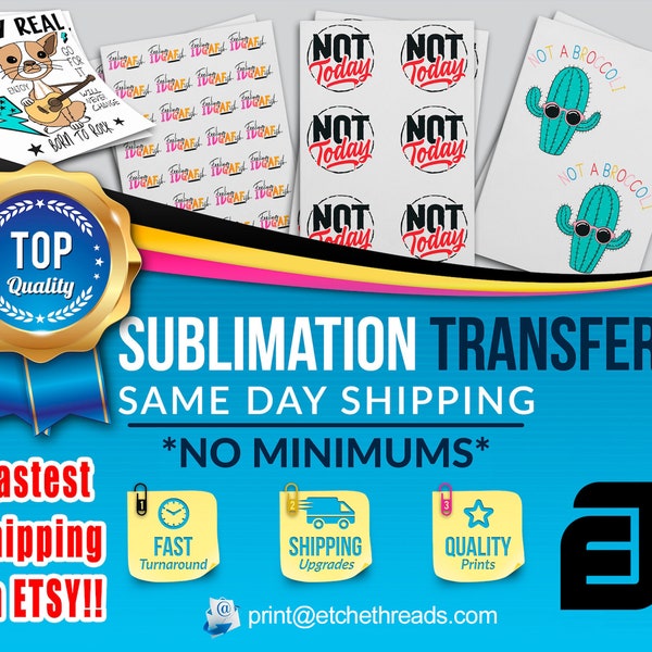 Sublimation Transfers Etsy