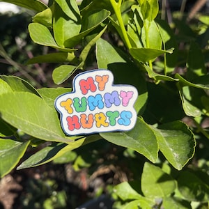 My Tummy Hurts Vinyl Sticker