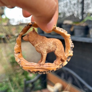 Antler carving, Carved pendant from deer antler