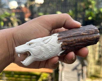 ANTLER carving for knife handles.