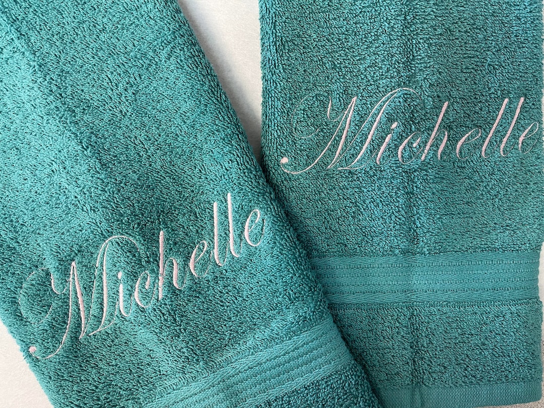 Personalized Towels, Hand Towels, Custom Washcloths, Monogram Towels