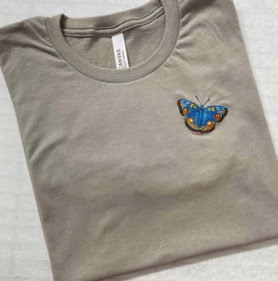 Butterfly Embroidered T-shirt Butterfly 