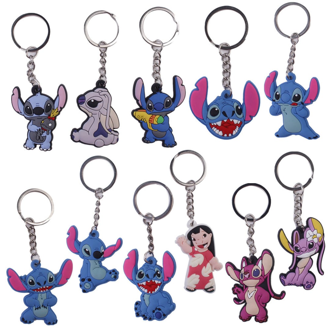 Lilo and Stitch Keychain Keychain Stitch Keychain Lilo Etsy