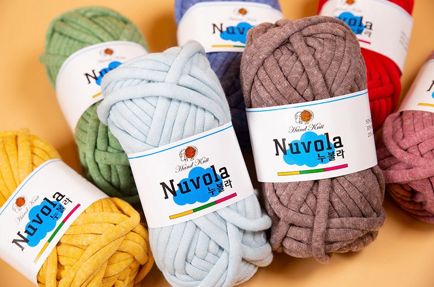 Cotton Tube Yarn, 80g, 19 Colors, Chunky Yarn, Cotton Tube Fiber, Knitting Yarn, Knitting Bulky Yarn, Korean Yarn