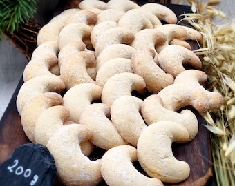 Vanillebutterkipferln (ab 26Eur pro Kg), ungefülltes Gebäck von FeinLand