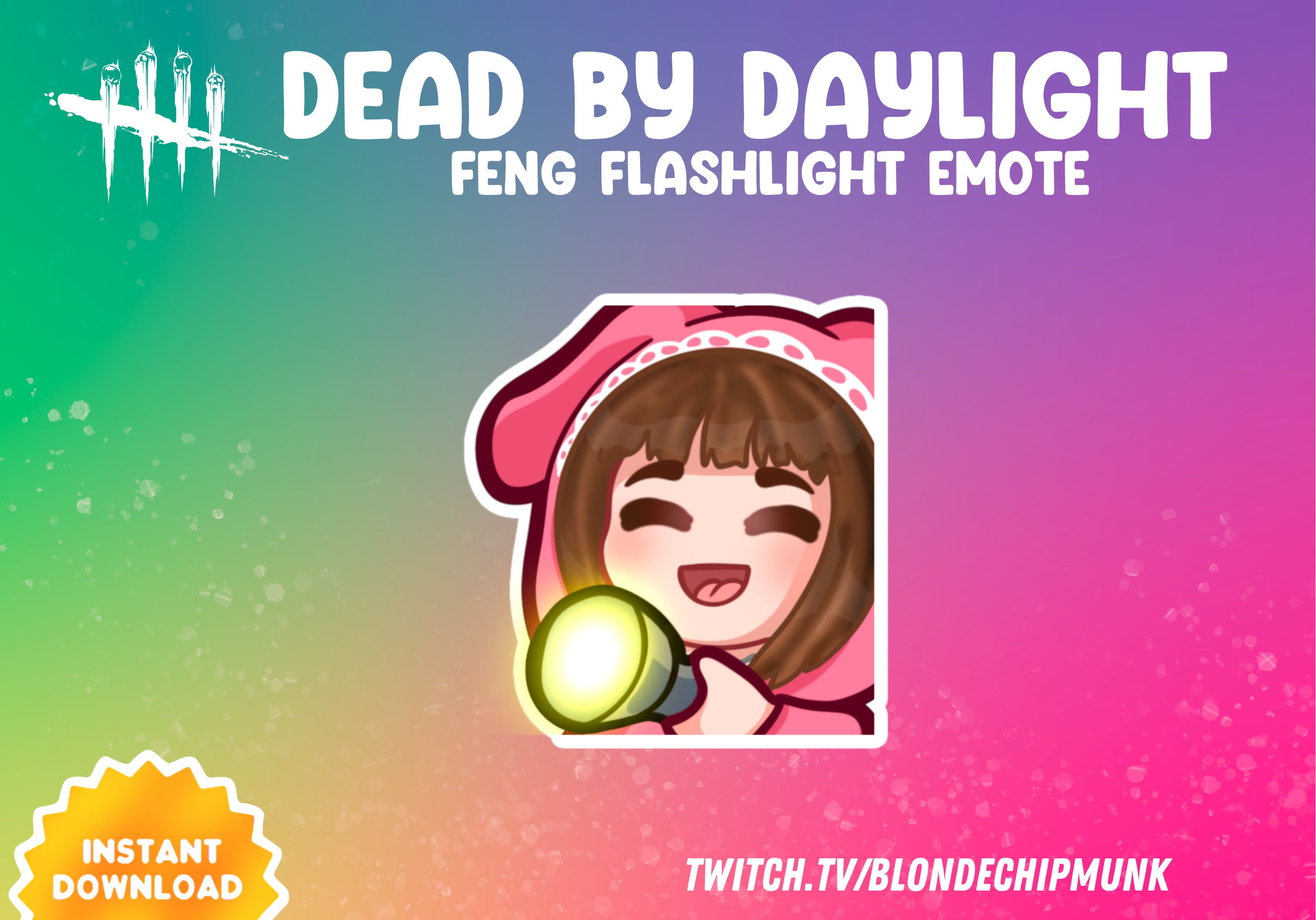 DBD Bunny Feng Min FLASHLIGHT Spam Emote Dead by Daylight Etsy