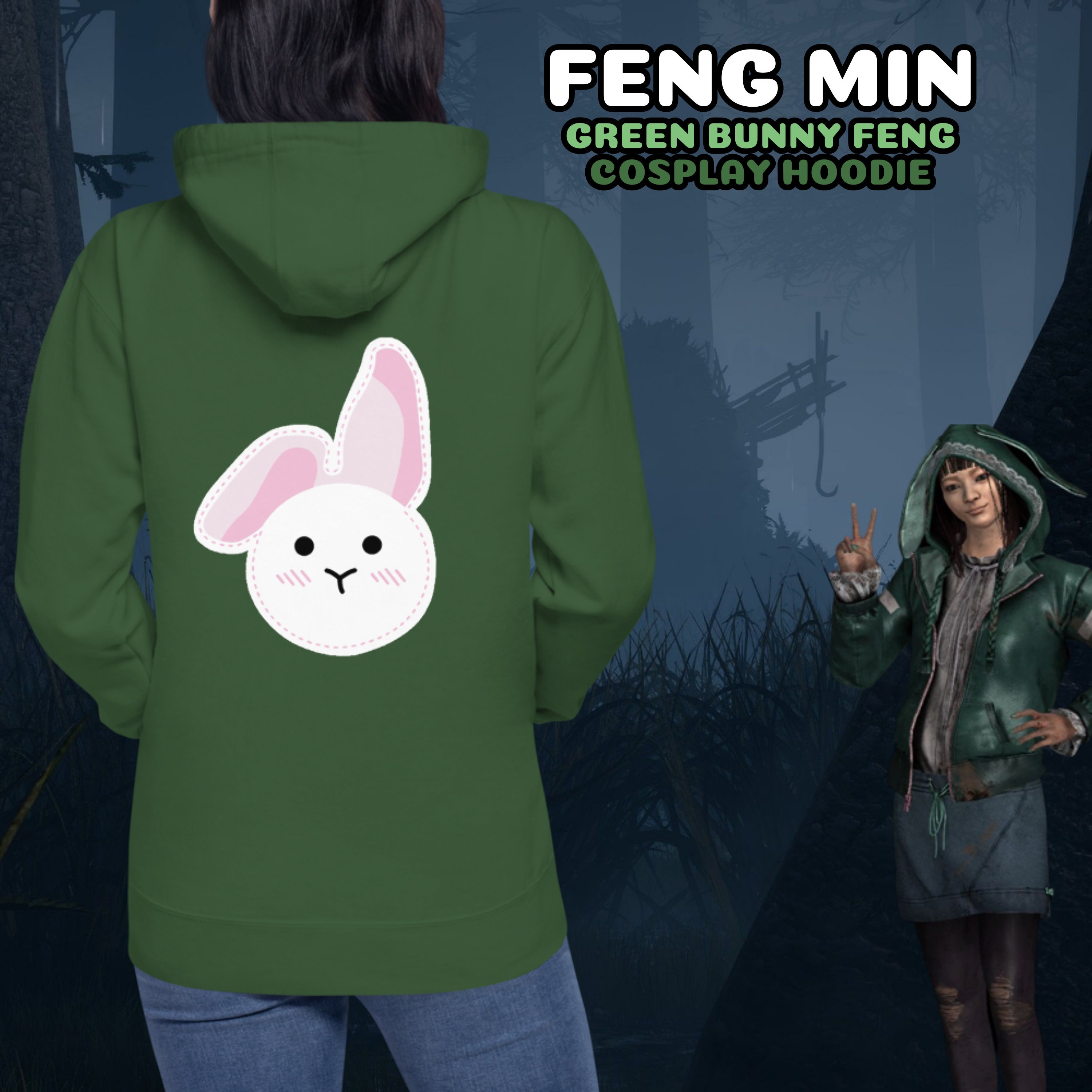 ANIMATED DBD Emote Pink Bunny Feng DC Rage Quit Animated 