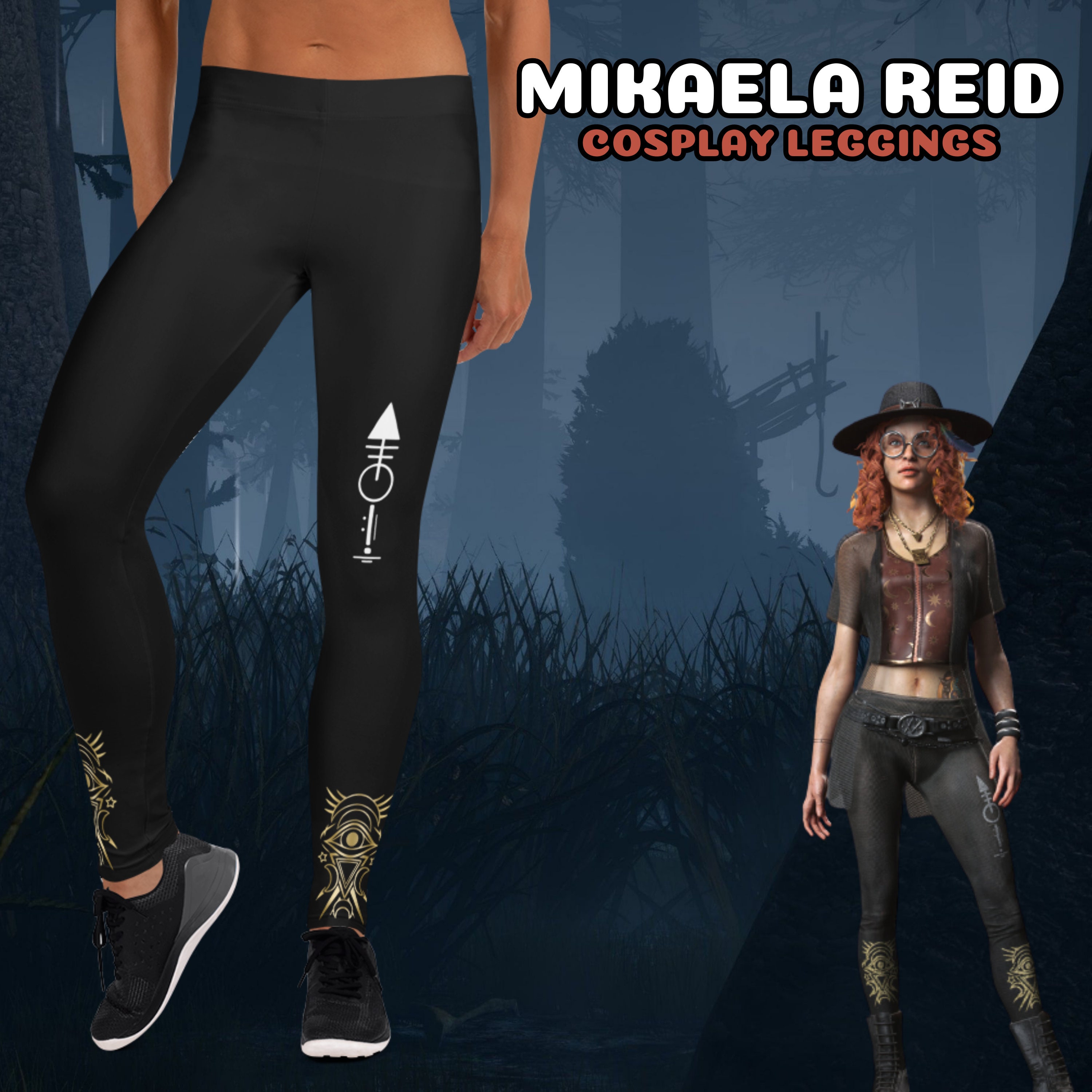Mikaela Reid Cosplay Leggings Dead by Daylight DBD Gaming Gamer