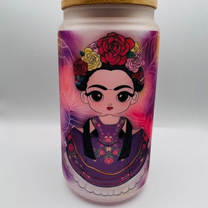 Frida glass can, Libbey glass