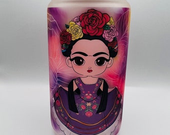 Frida glass can, Libbey glass