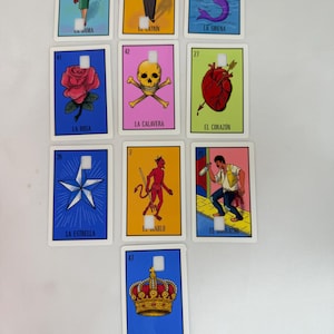 Mexican loteria card skin sticker