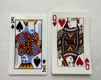 King and Queen playing card skin sticker