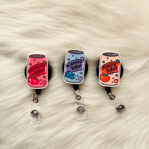 Soda retractable badge reel