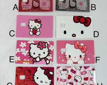 HK cute kitty card skin sticker