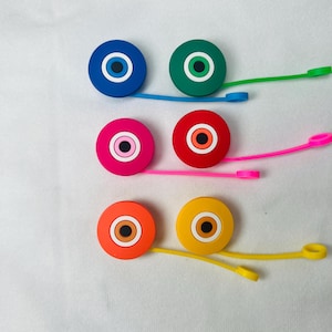 Evil eye straw topper