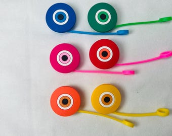 Evil eye straw topper